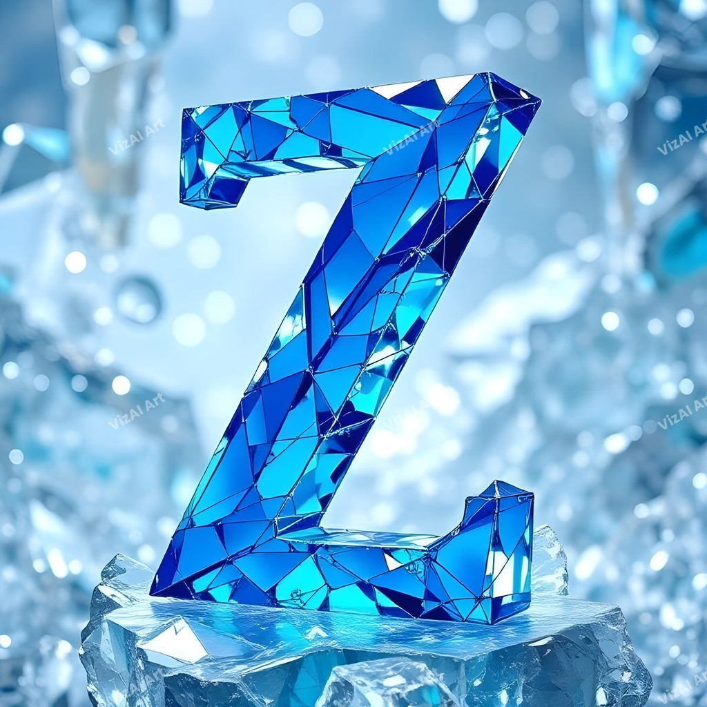 Blue Crystal alphabet letter Z