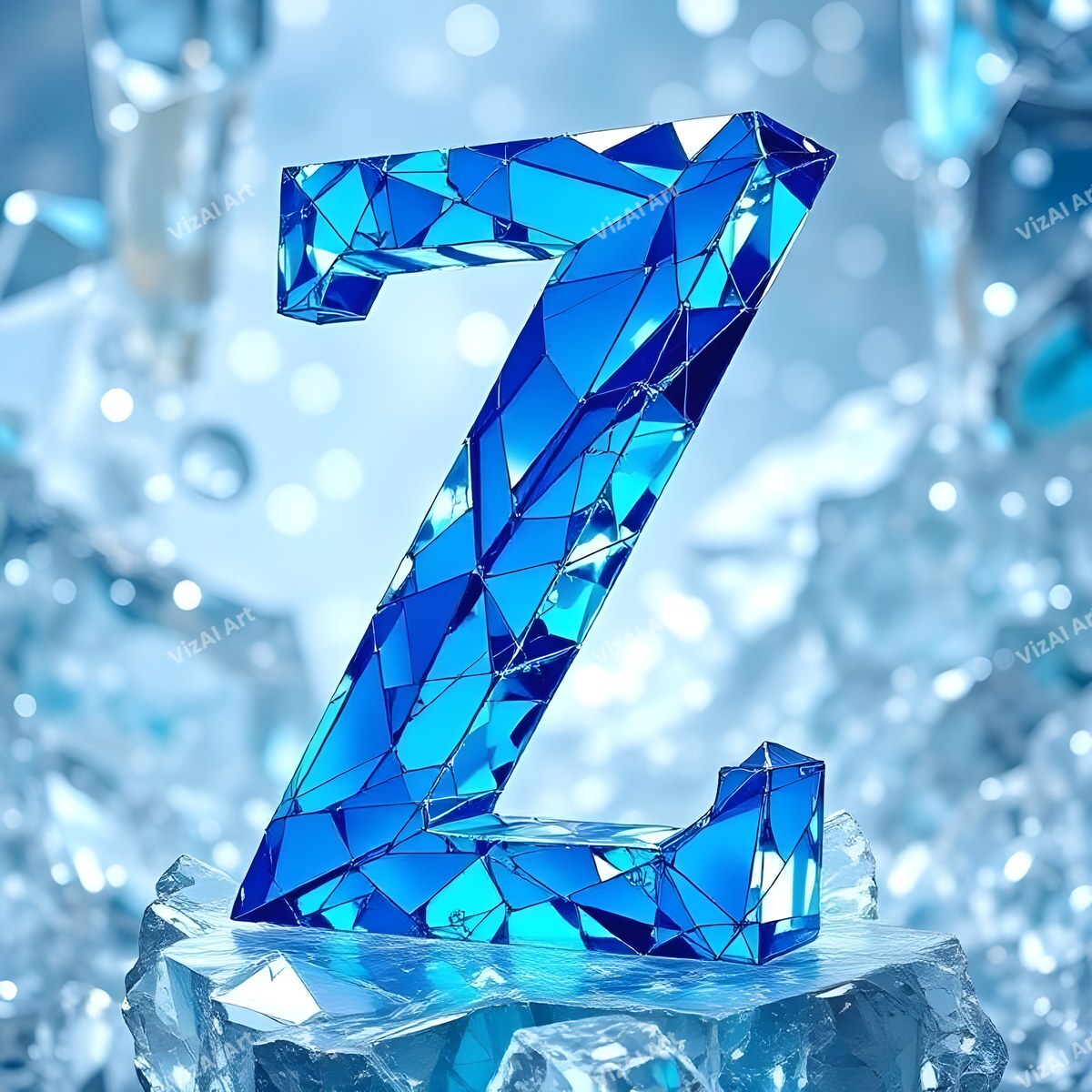 Blue Crystal alphabet letter Z