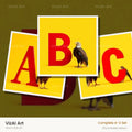 Bold Eagle Crest alphabet — choose an individual printable letter