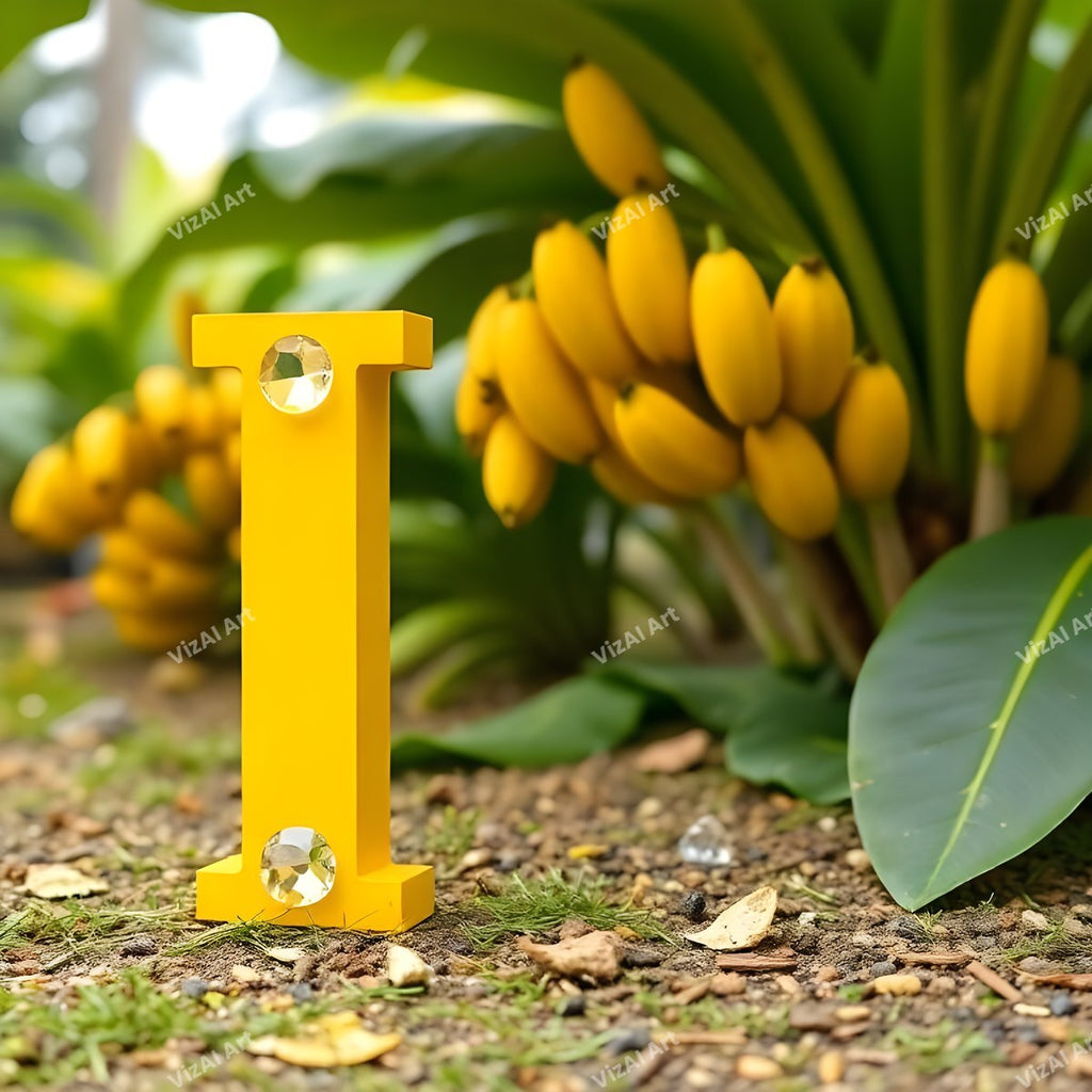 Banana alphabet letter I