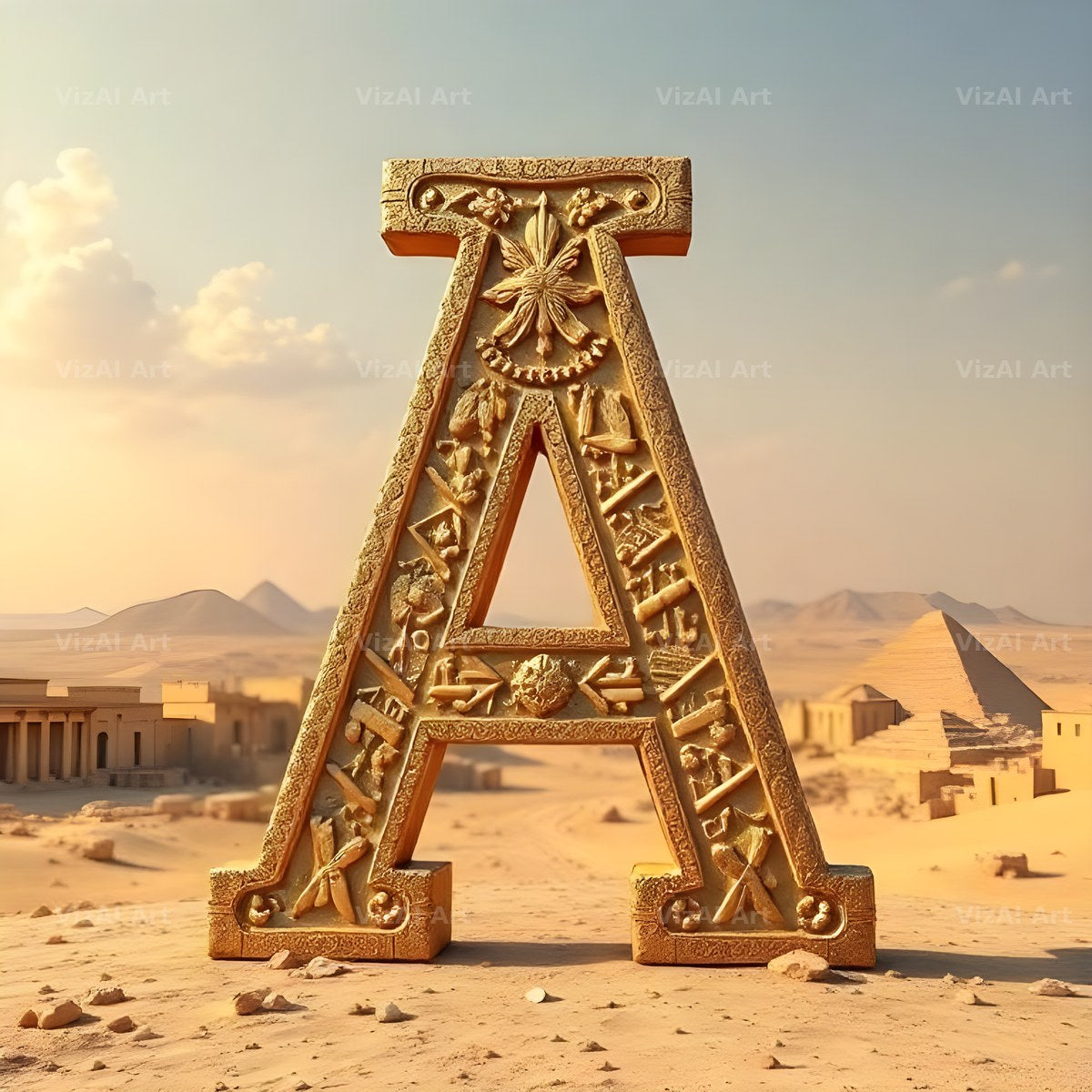 Babylon Stone alphabet letter A