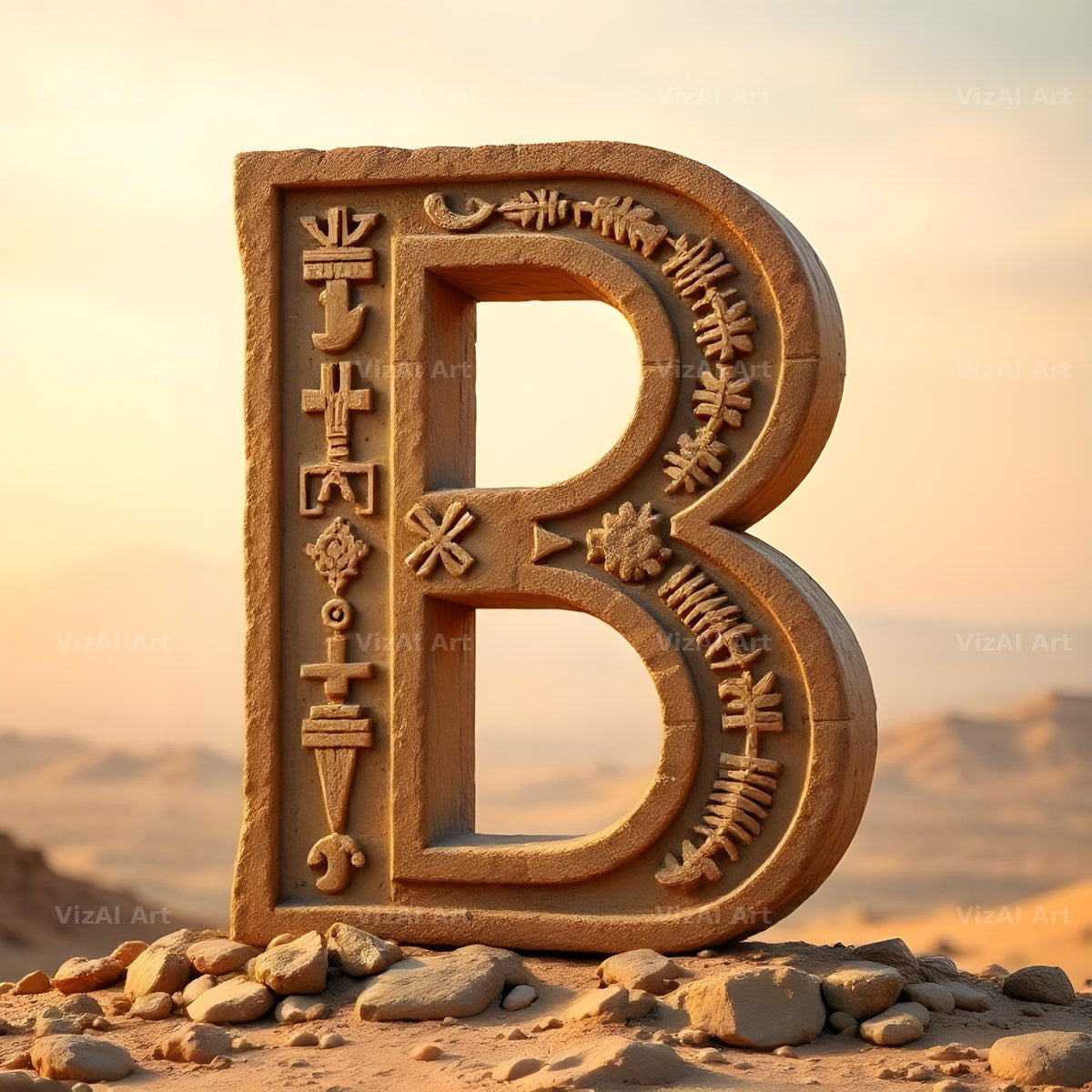 Babylon Stone alphabet letter B