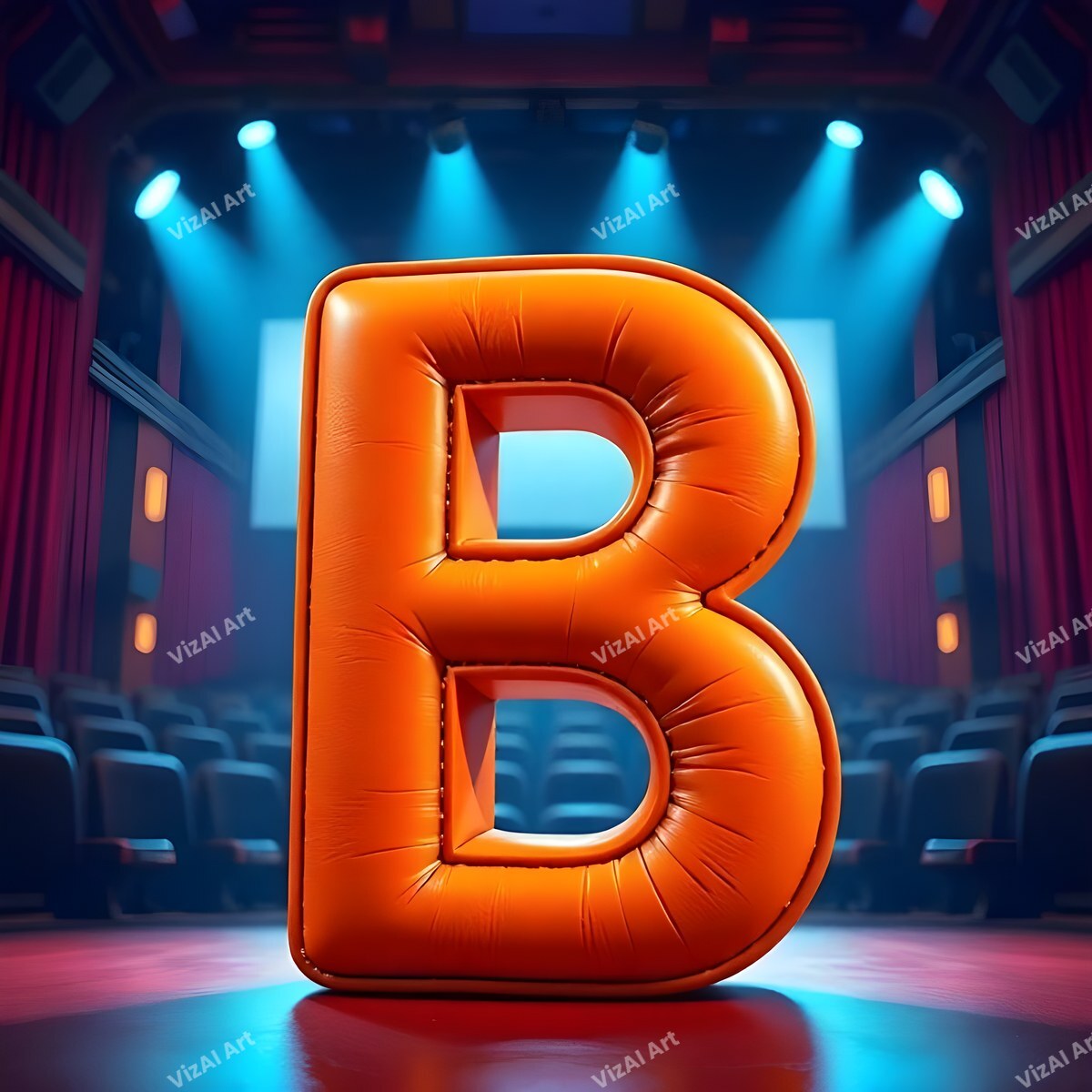 Cinema alphabet letter B