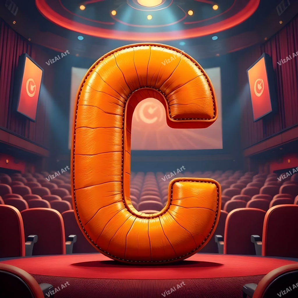 Cinema alphabet letter C