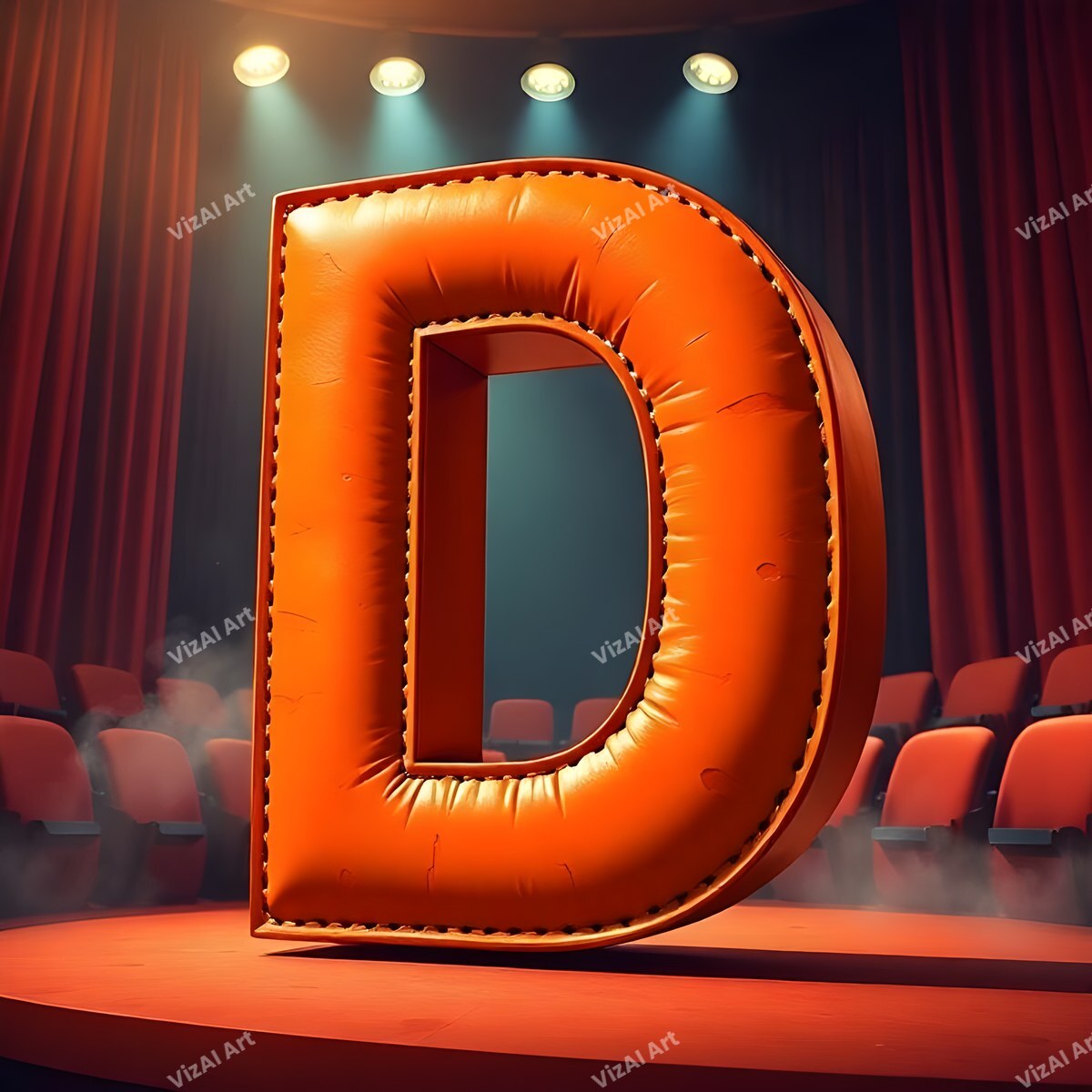 Cinema alphabet letter D
