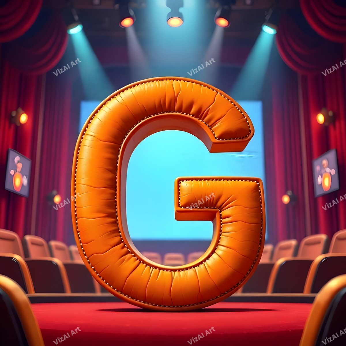 Cinema alphabet letter G