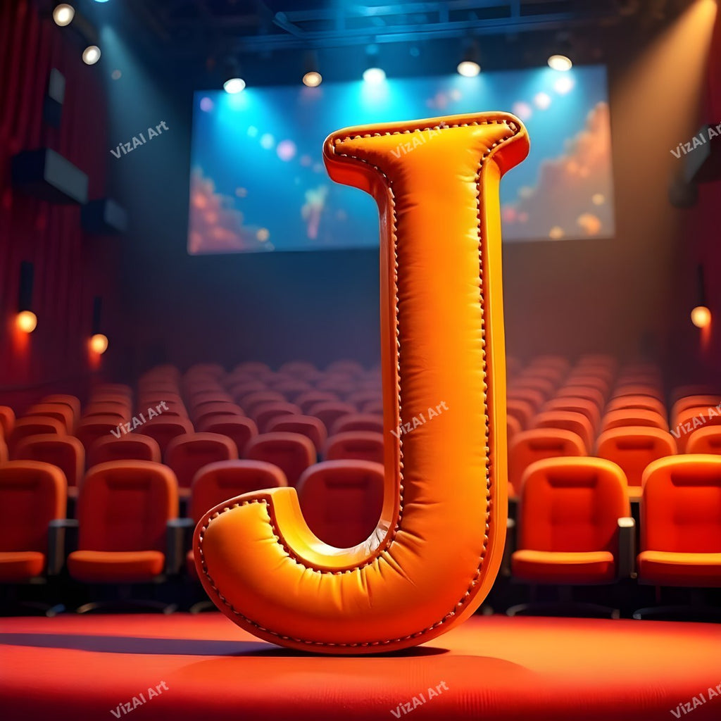 Cinema alphabet letter J