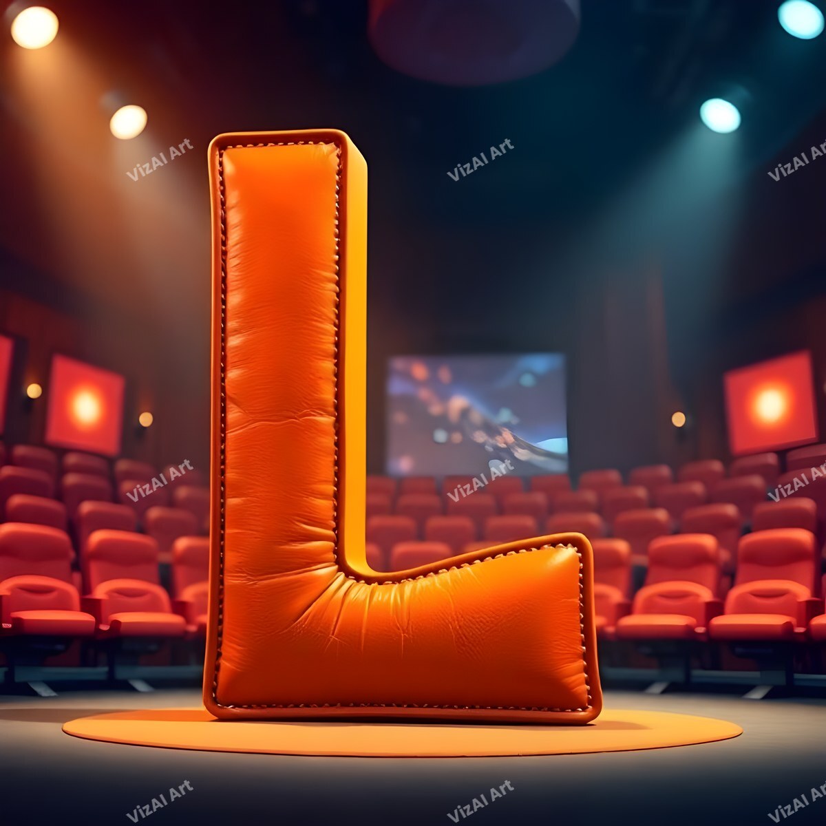 Cinema alphabet letter L