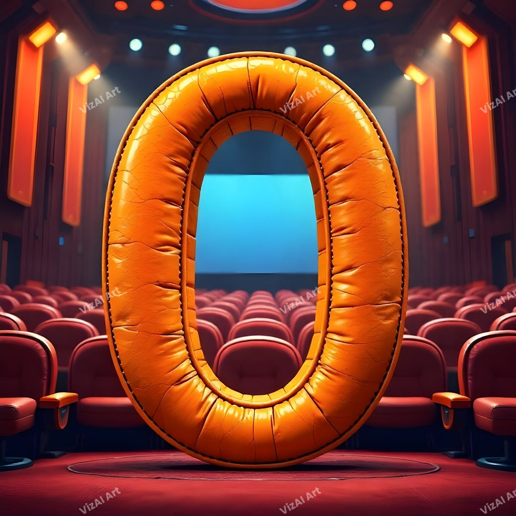 Cinema alphabet letter O