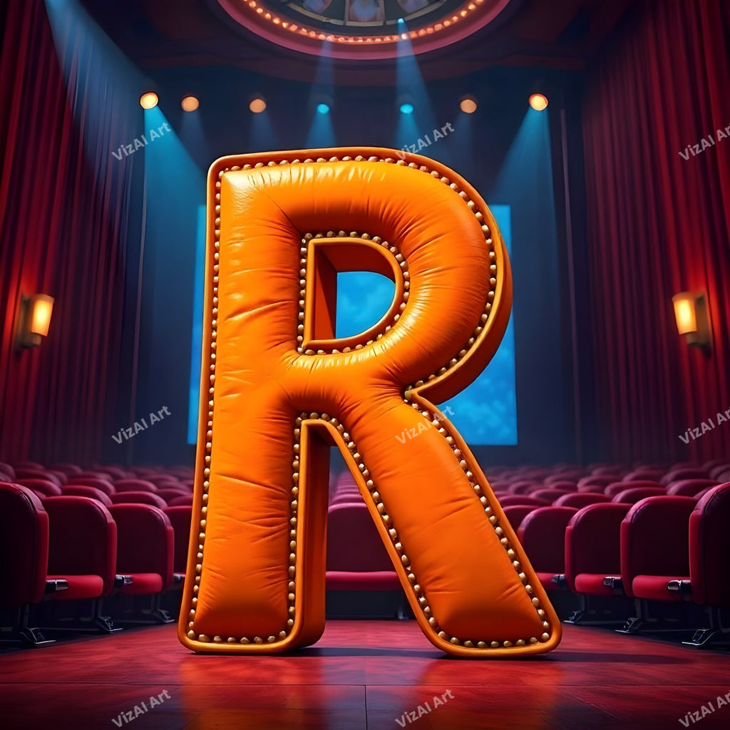 Cinema alphabet letter R