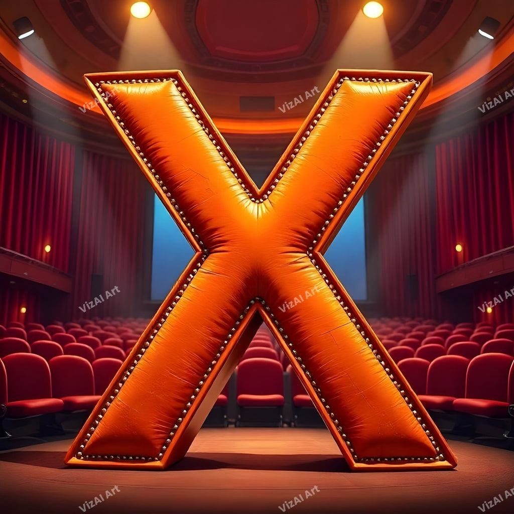 Cinema alphabet letter X