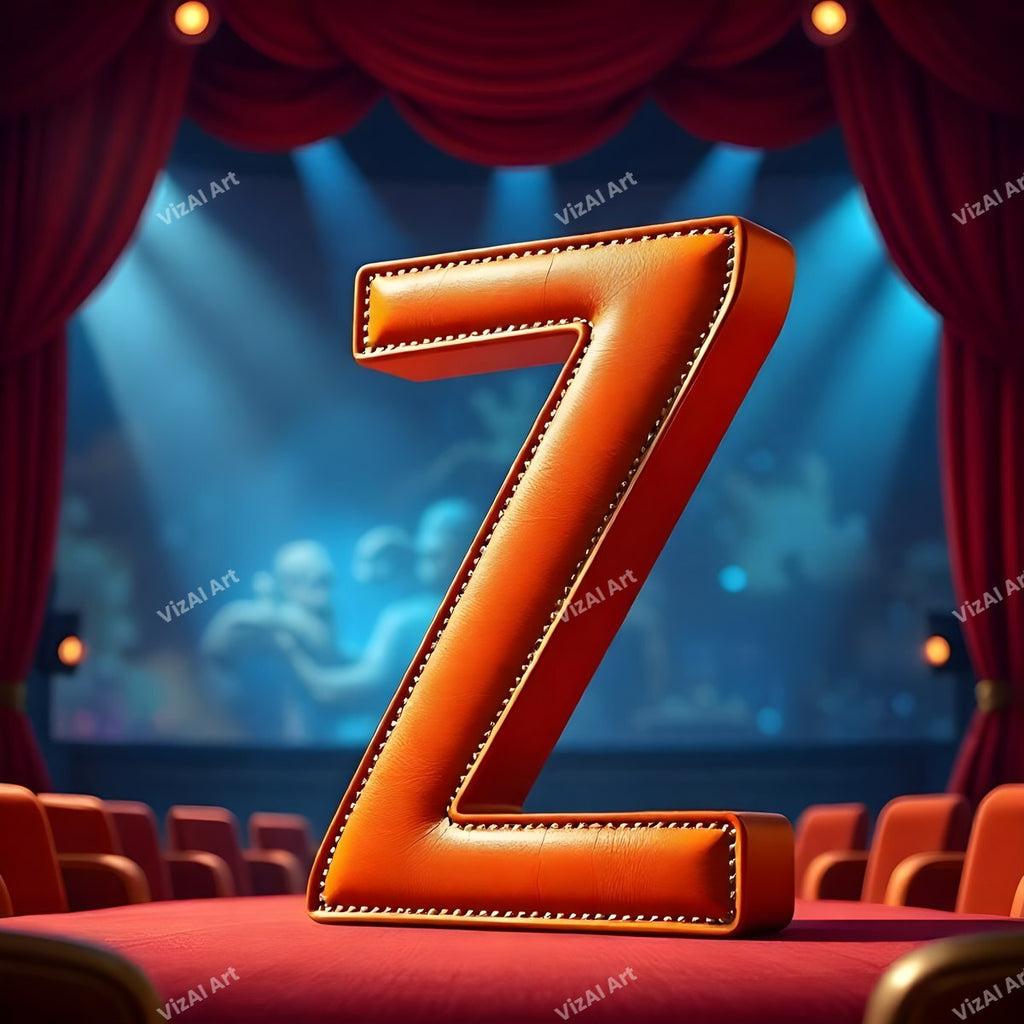 Cinema alphabet letter Z
