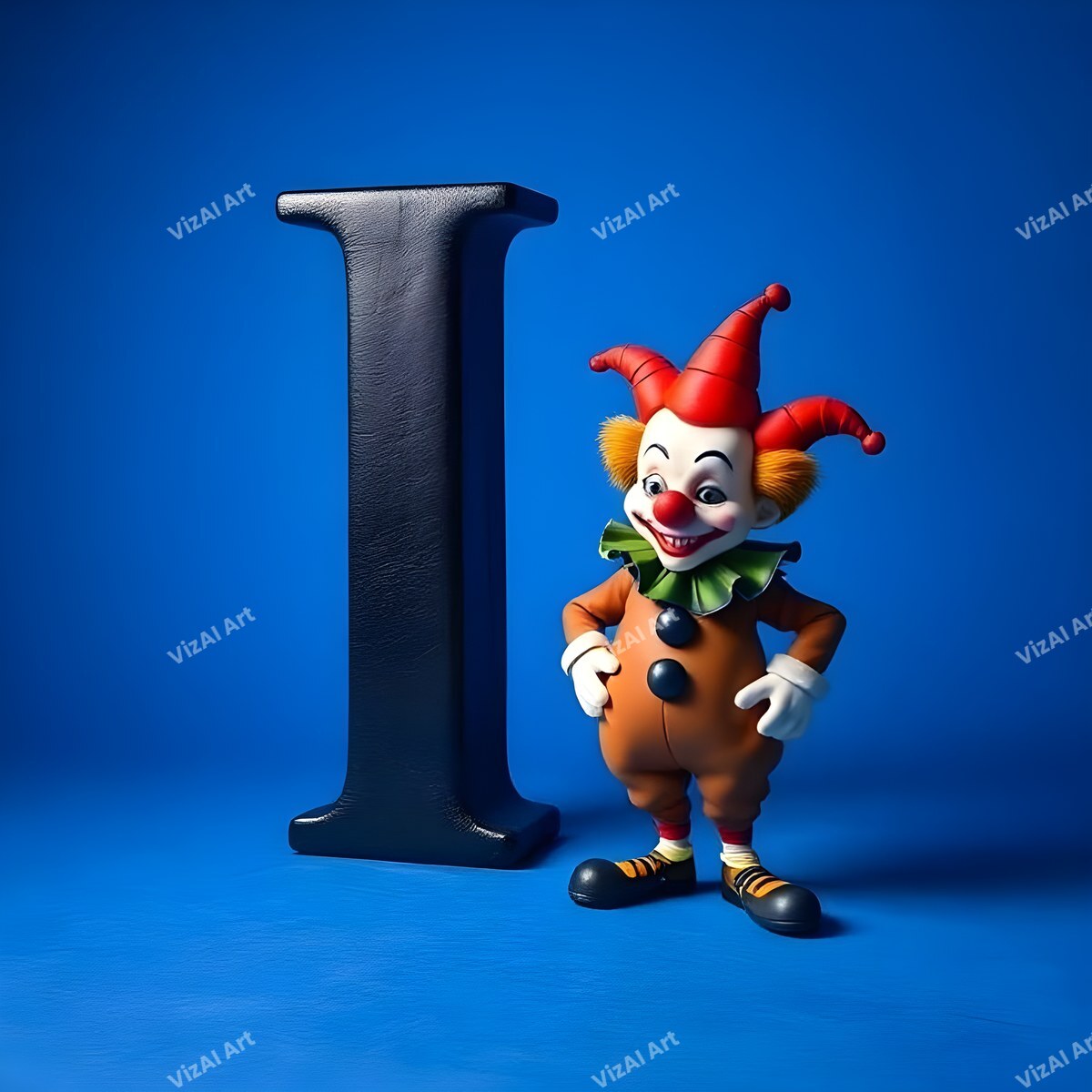 Clown alphabet letter I