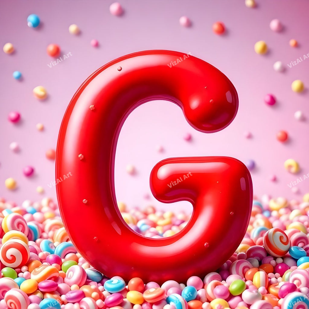 Candy alphabet letter G