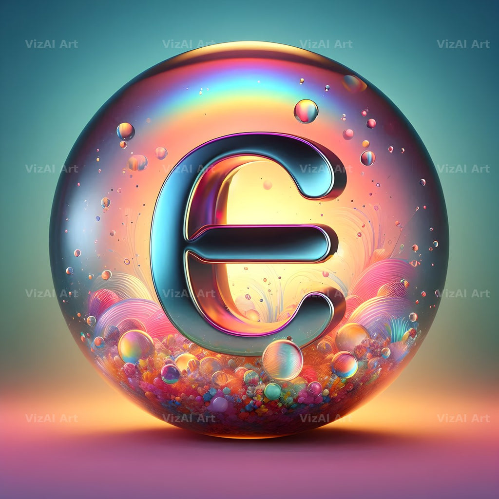 Crystal Ball alphabet letter E