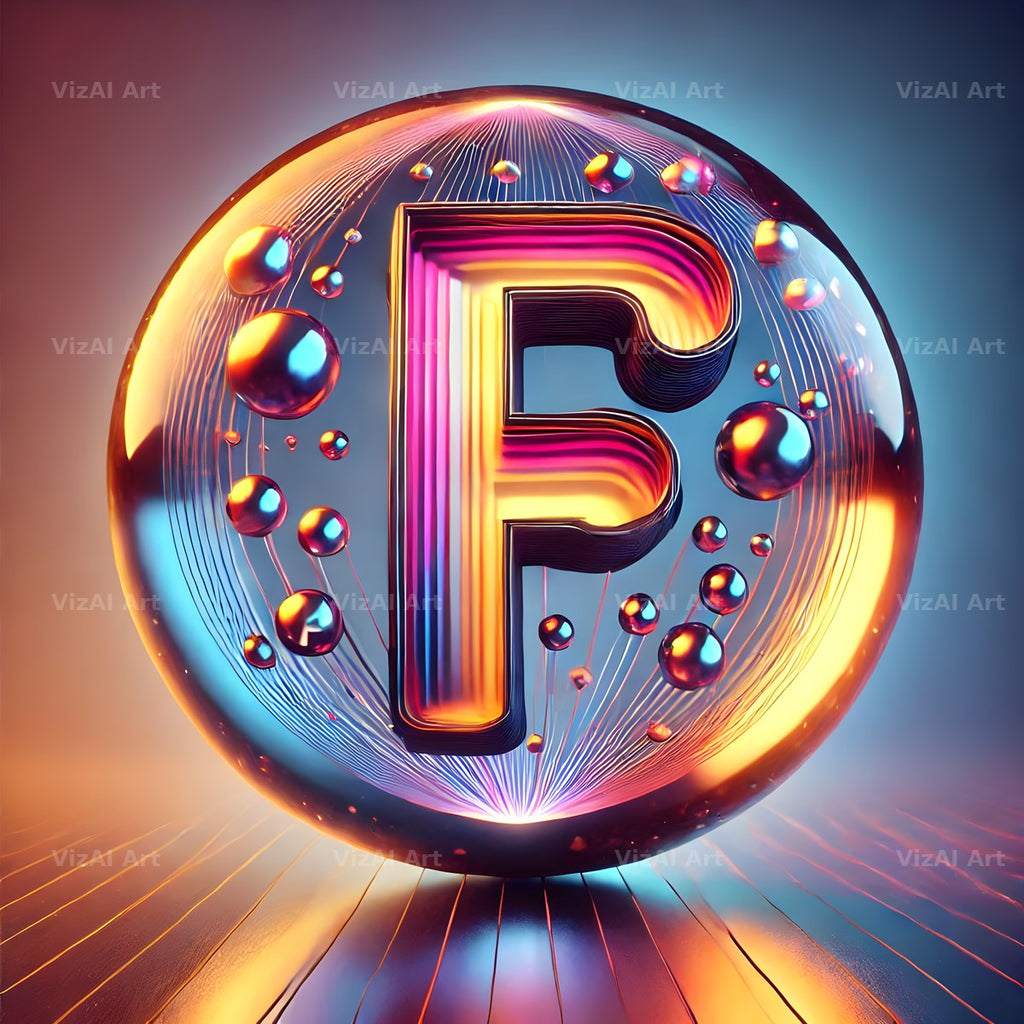 Crystal Ball alphabet letter F