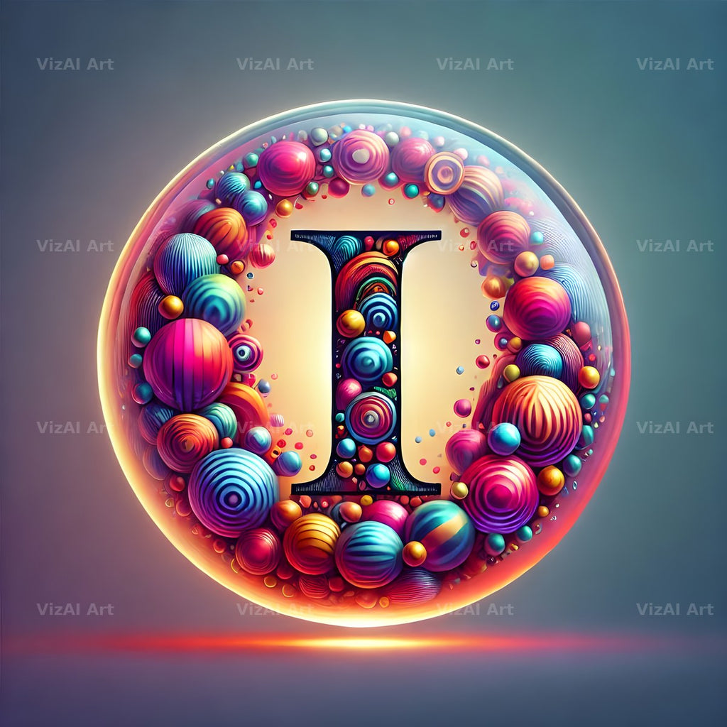 Crystal Ball alphabet letter I