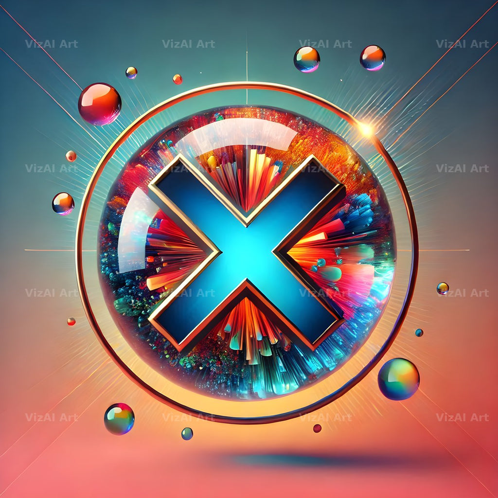 Crystal Ball alphabet letter X