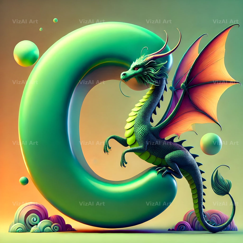 Green Dragon alphabet letter C
