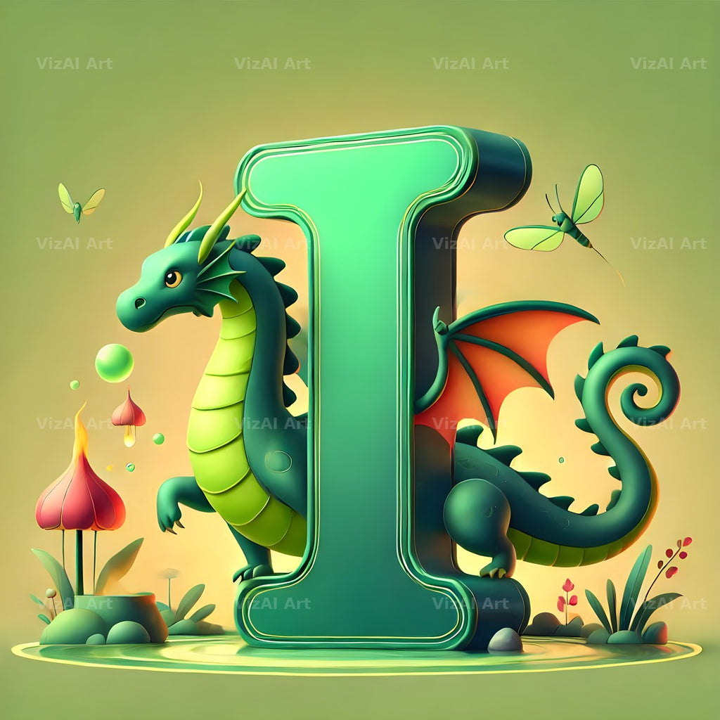 Green Dragon alphabet letter I