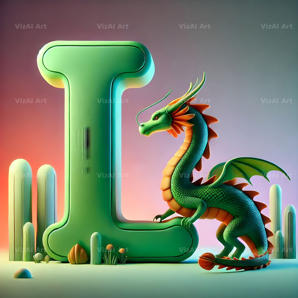 Green Dragon alphabet letter L