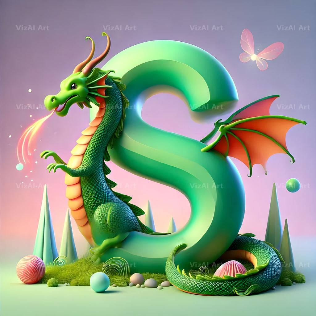 Green Dragon alphabet letter S
