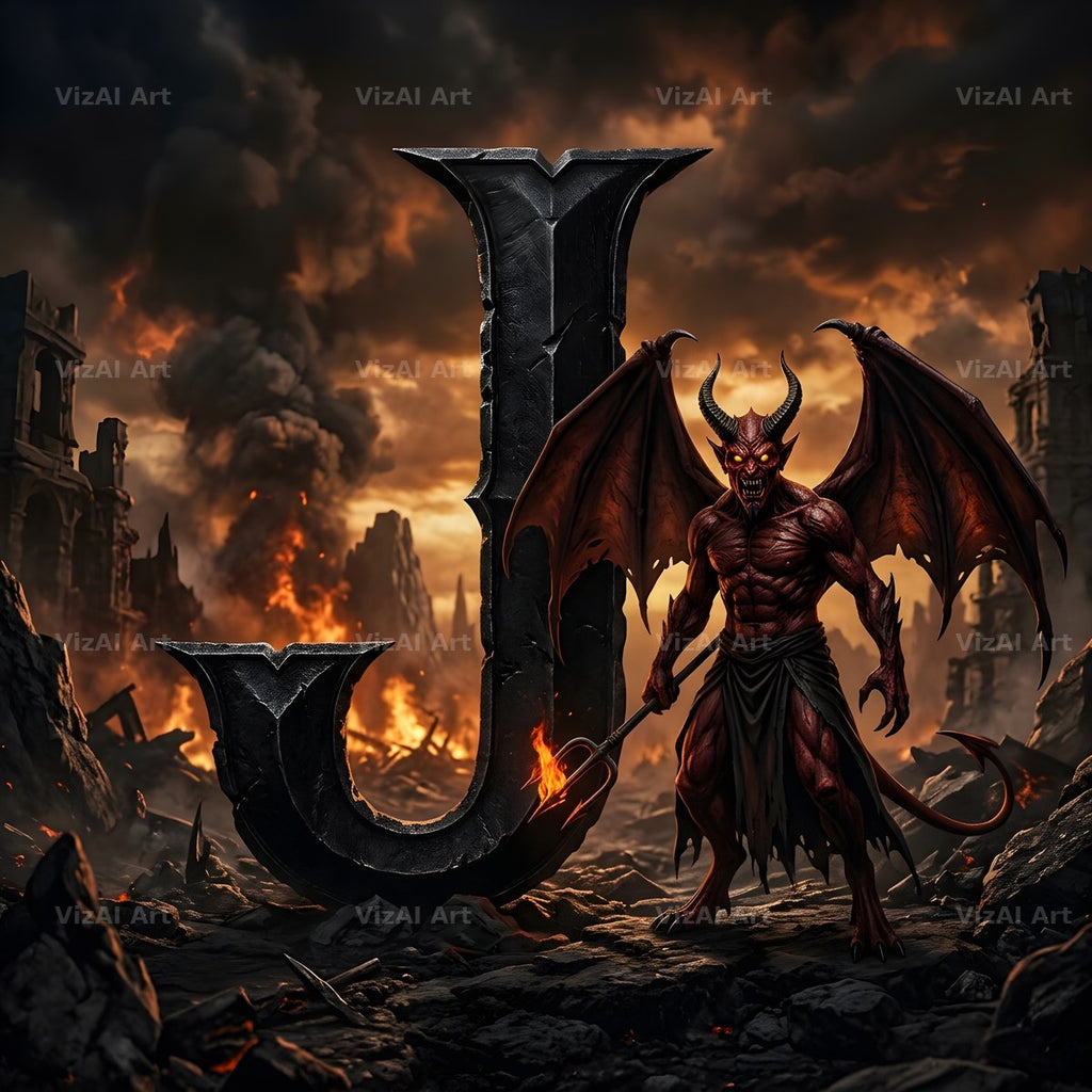Hellfire alphabet letter J