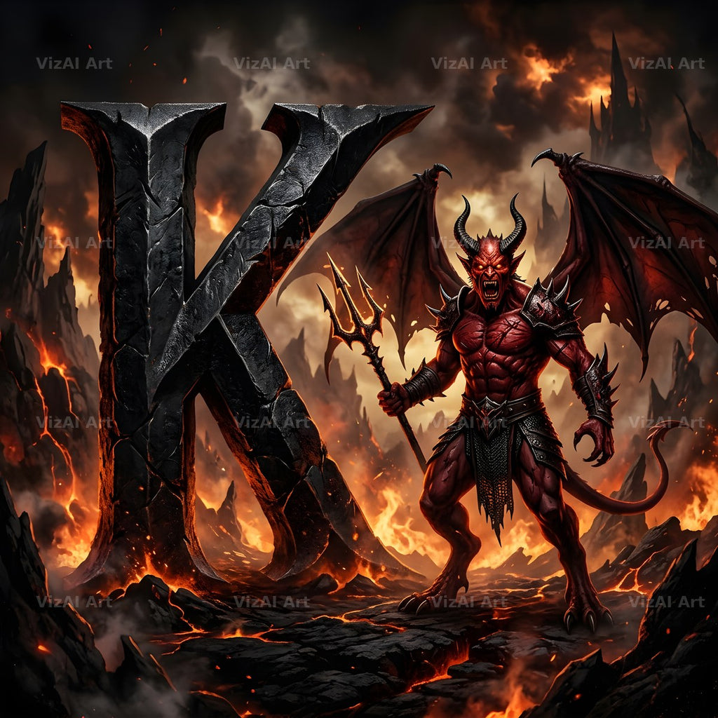 Hellfire alphabet letter K