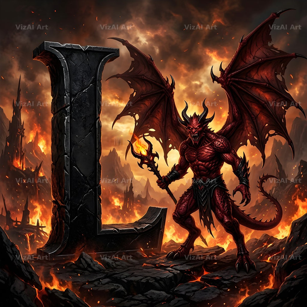 Hellfire alphabet letter L
