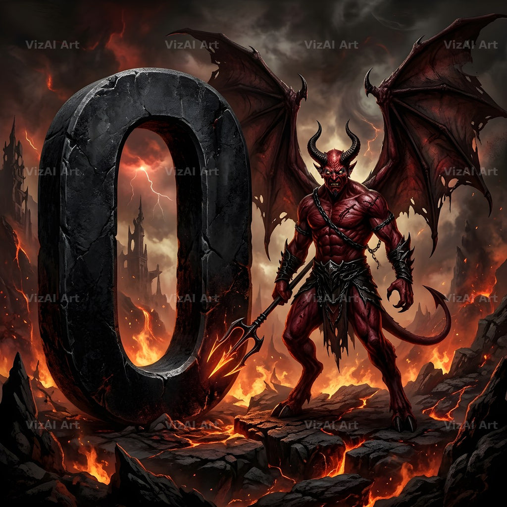 Hellfire alphabet letter O