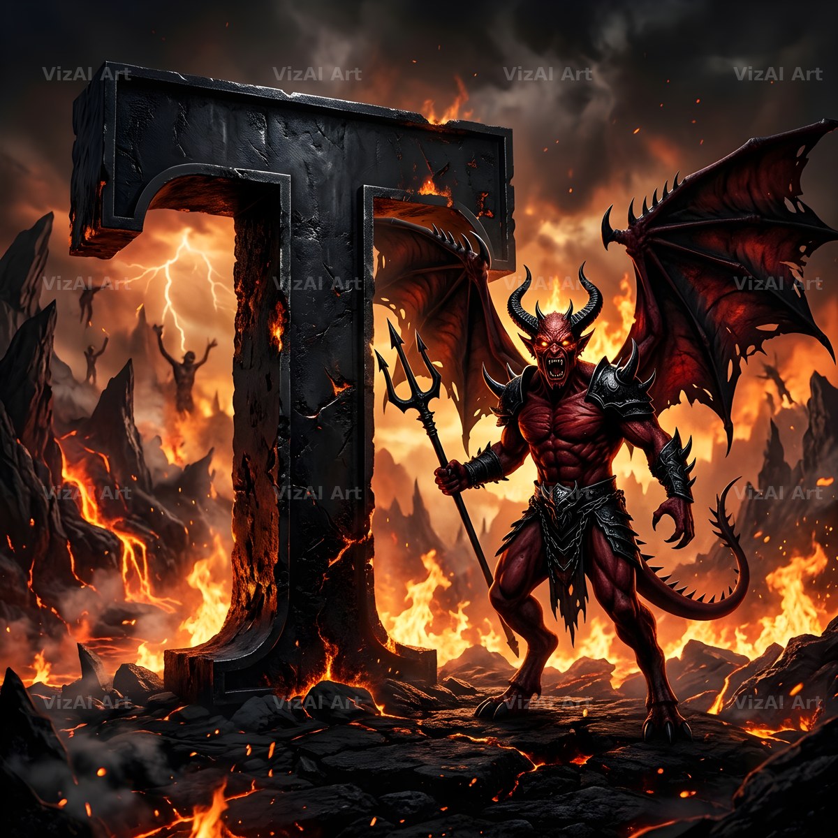 Hellfire alphabet letter T
