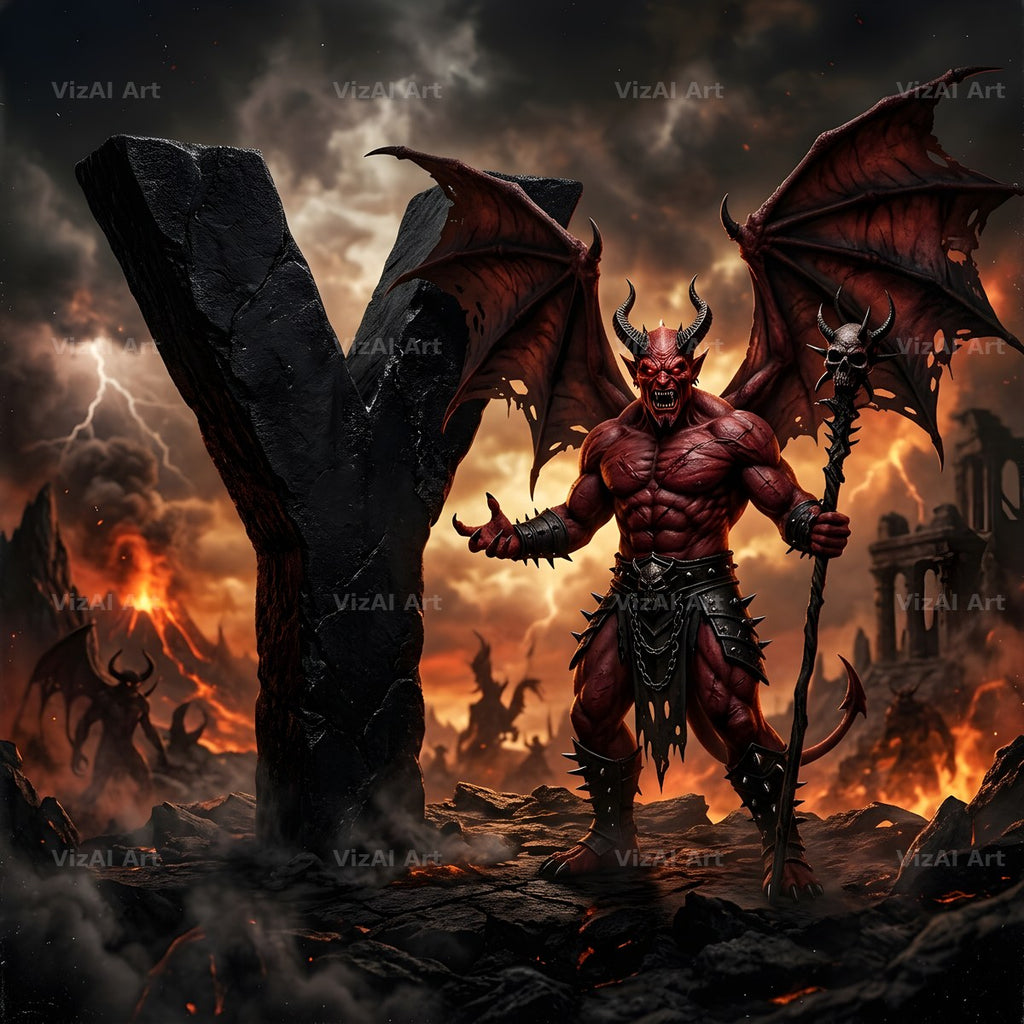 Hellfire alphabet letter Y
