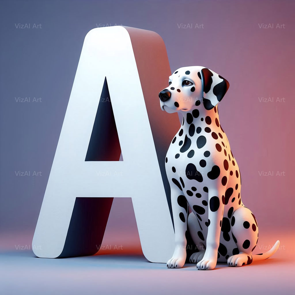 Dalmatian alphabet letter A