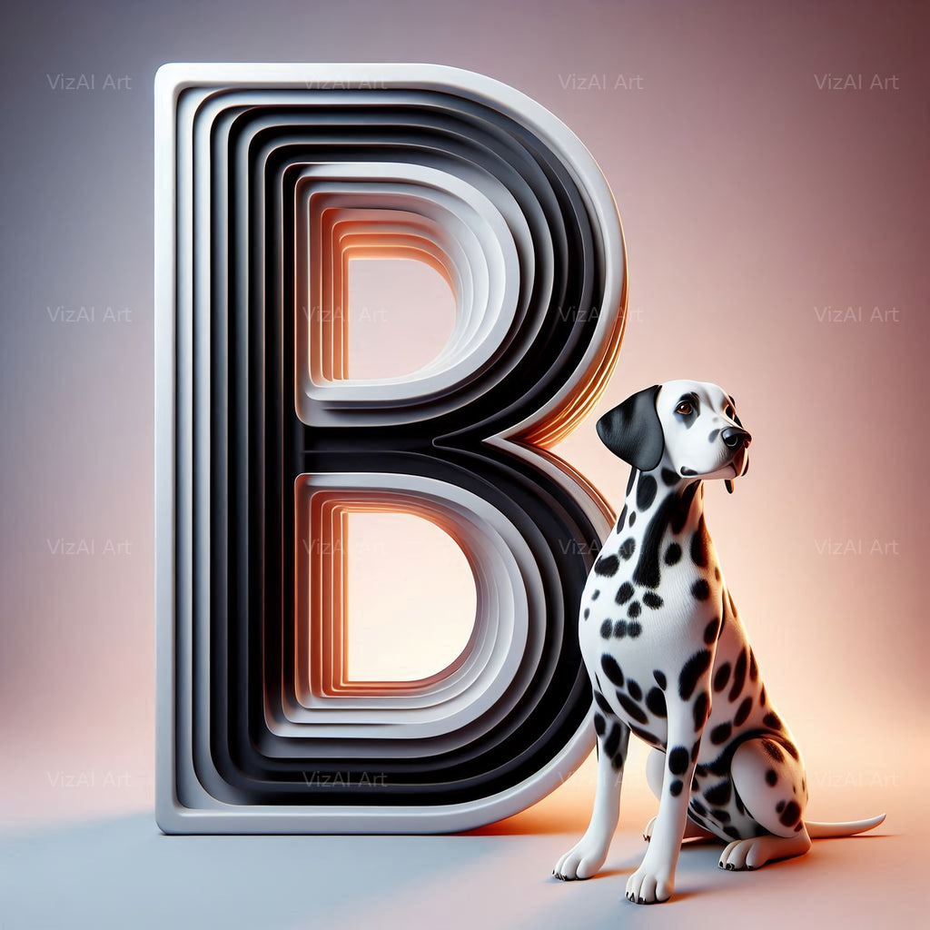Dalmatian alphabet letter B