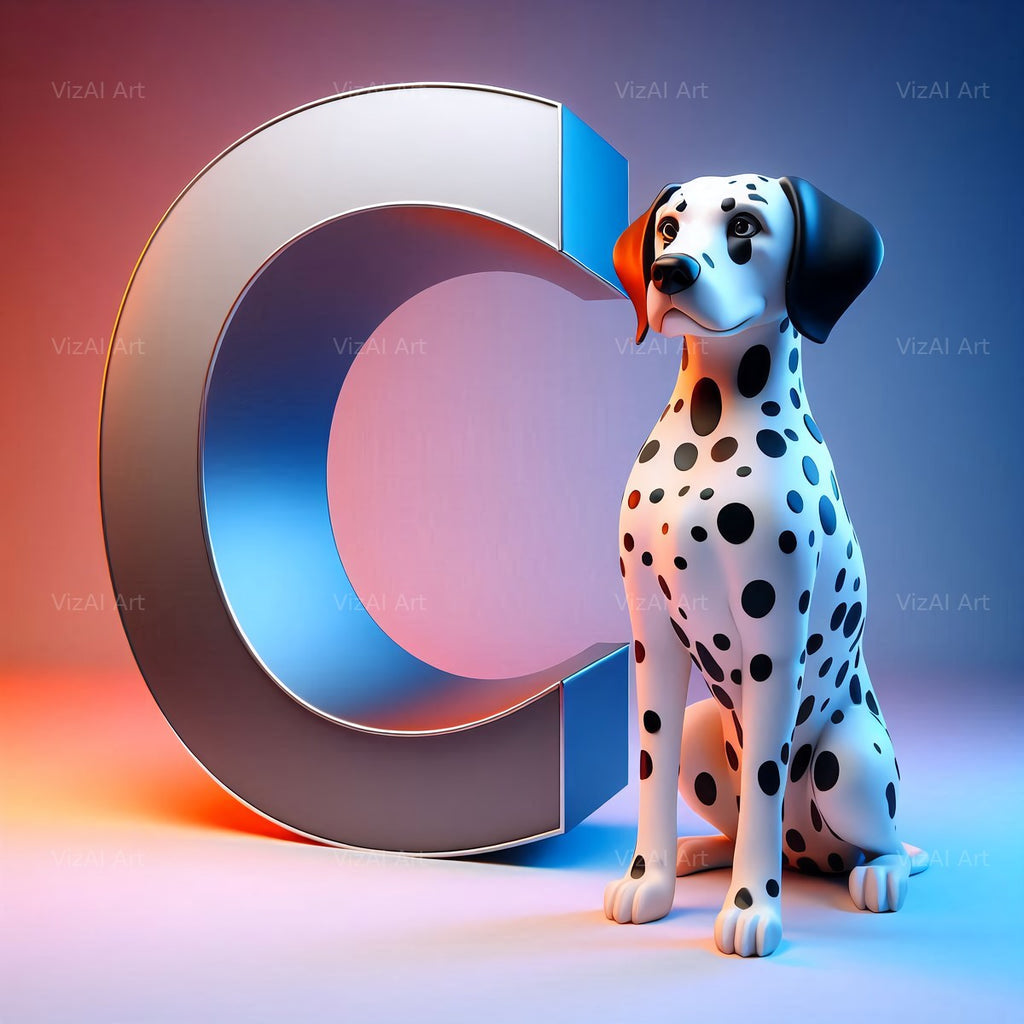 Dalmatian alphabet letter C