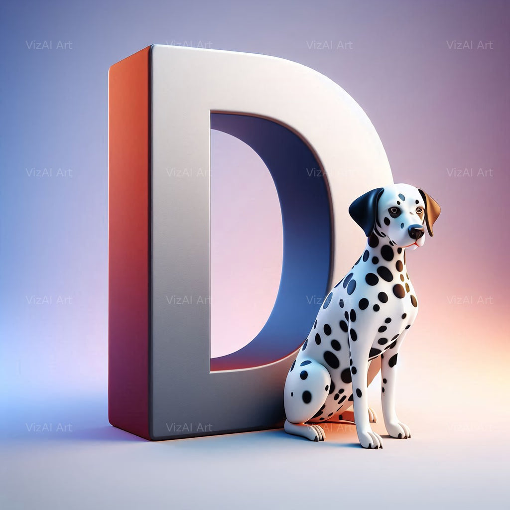 Dalmatian alphabet letter D