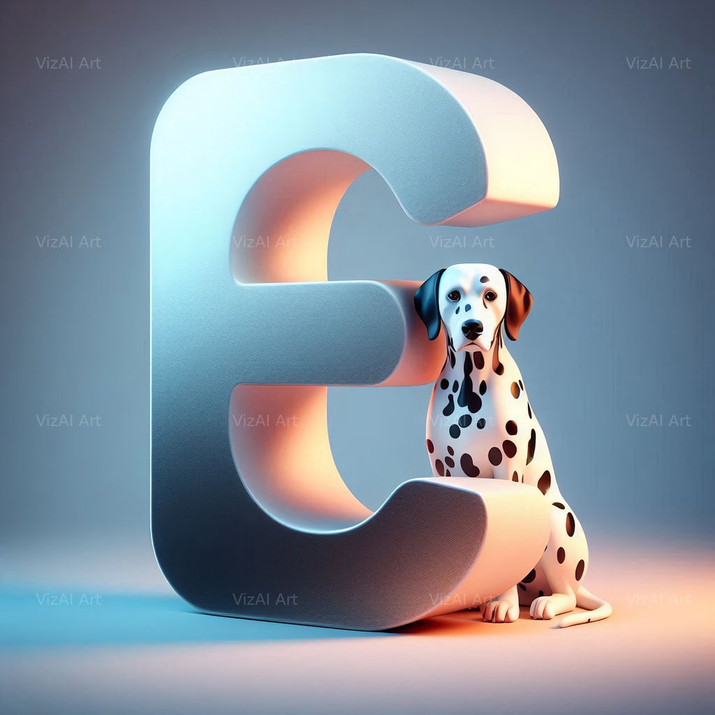 Dalmatian alphabet letter E