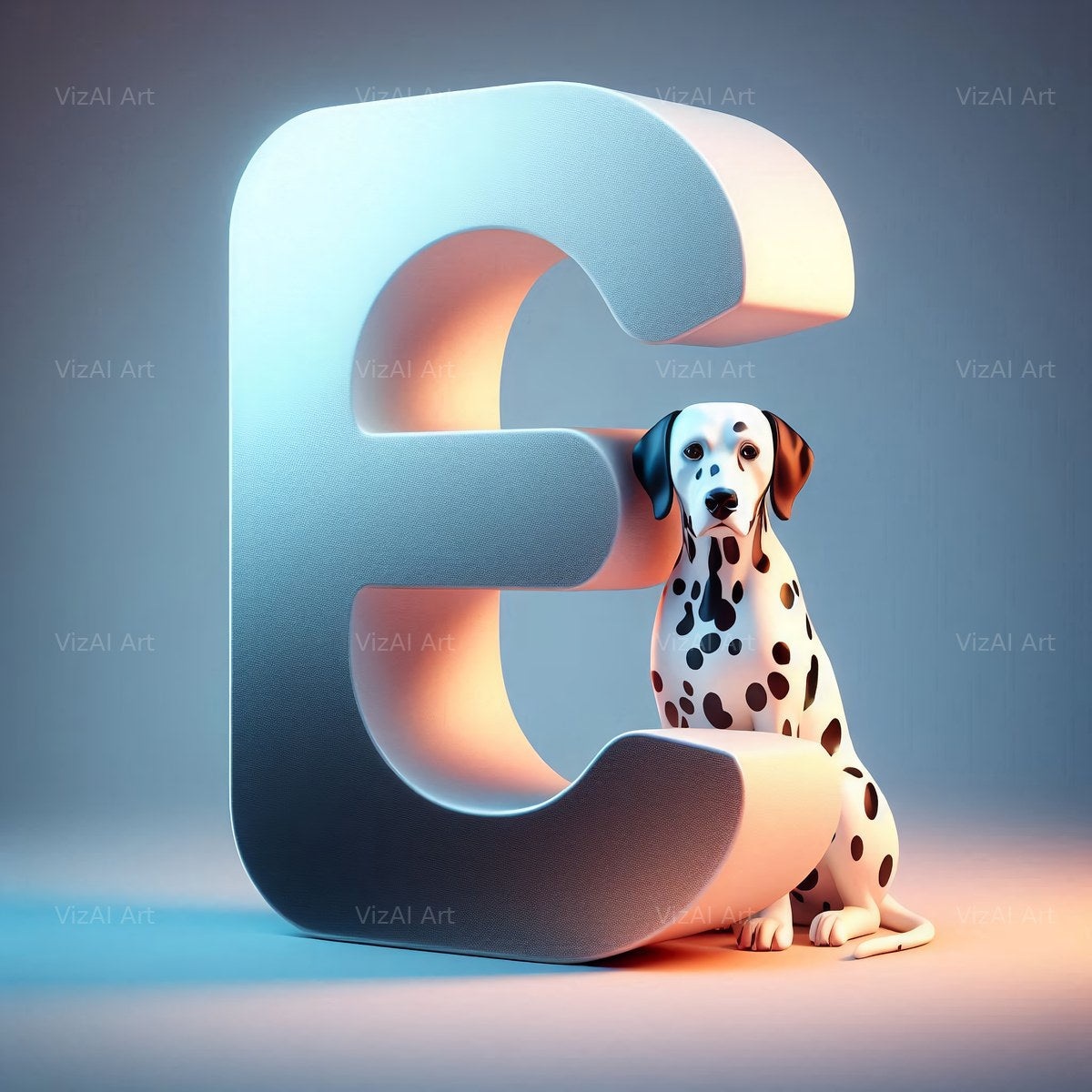 Dalmatian alphabet letter E