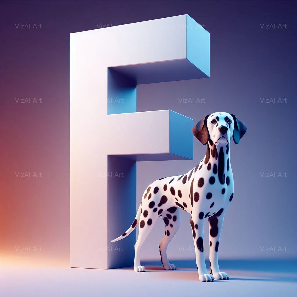 Dalmatian alphabet letter F