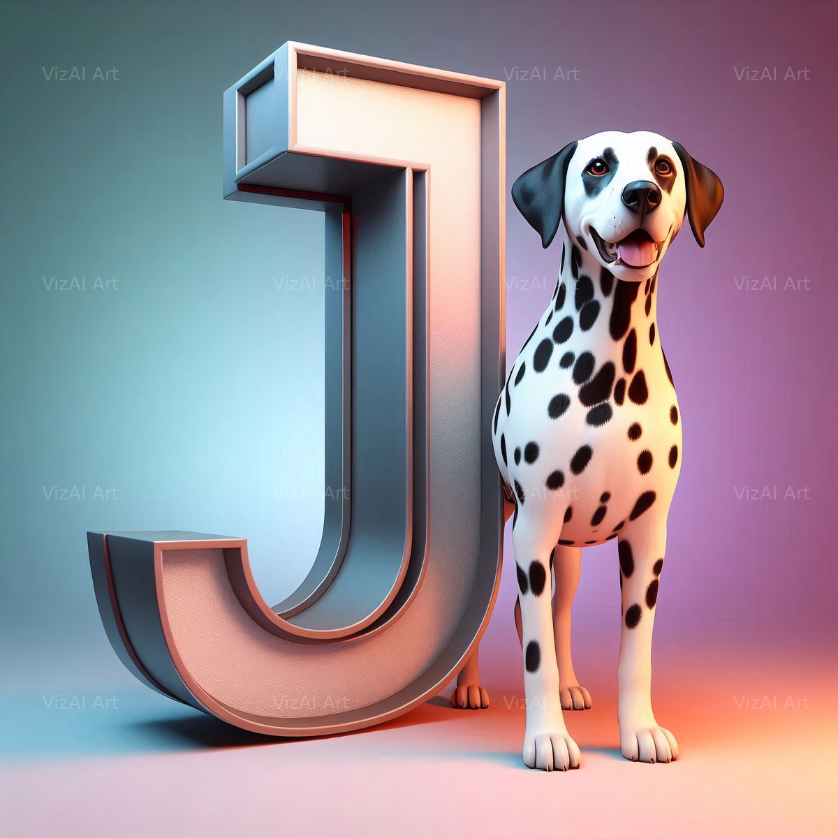 Dalmatian alphabet letter J