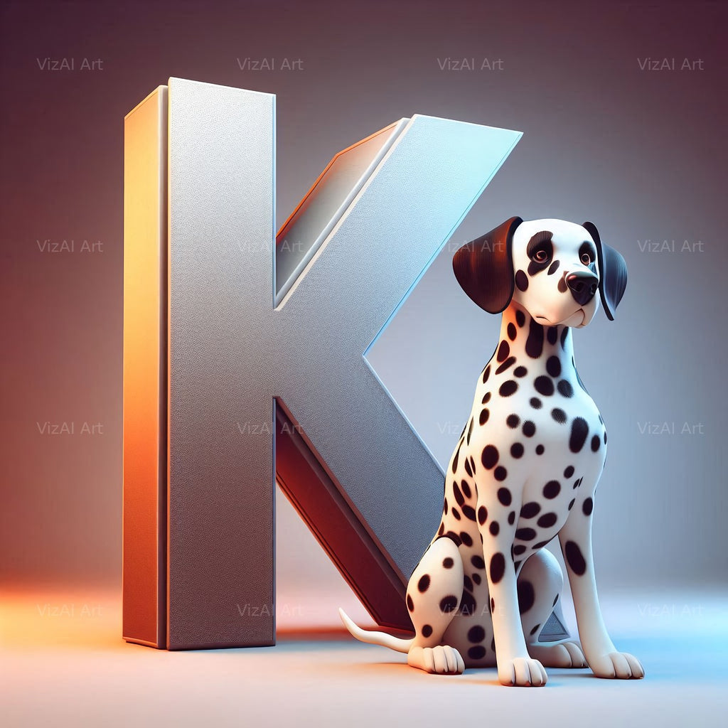 Dalmatian alphabet letter K