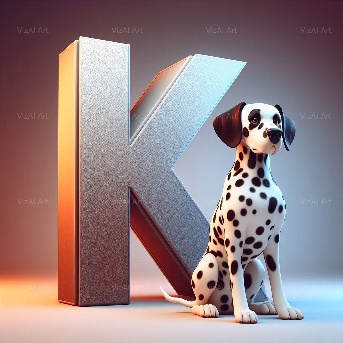 Dalmatian alphabet letter K