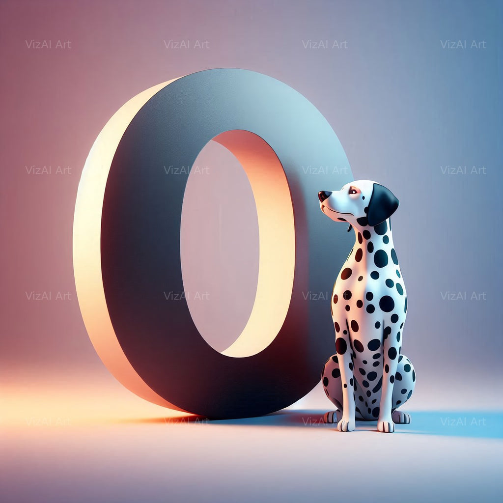 Dalmatian alphabet letter O