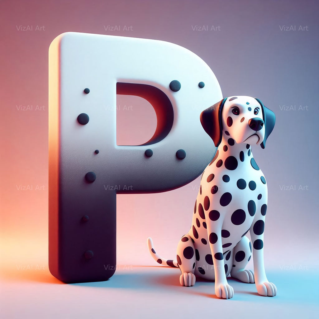 Dalmatian alphabet letter P