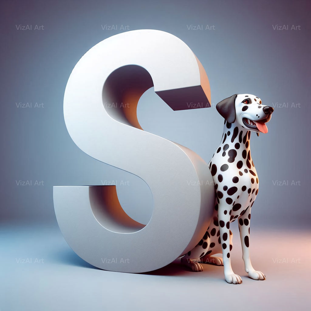 Dalmatian alphabet letter S