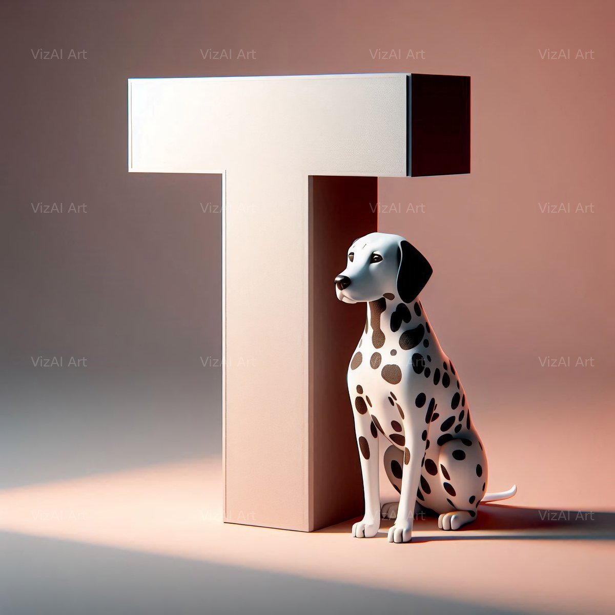 Dalmatian alphabet letter T
