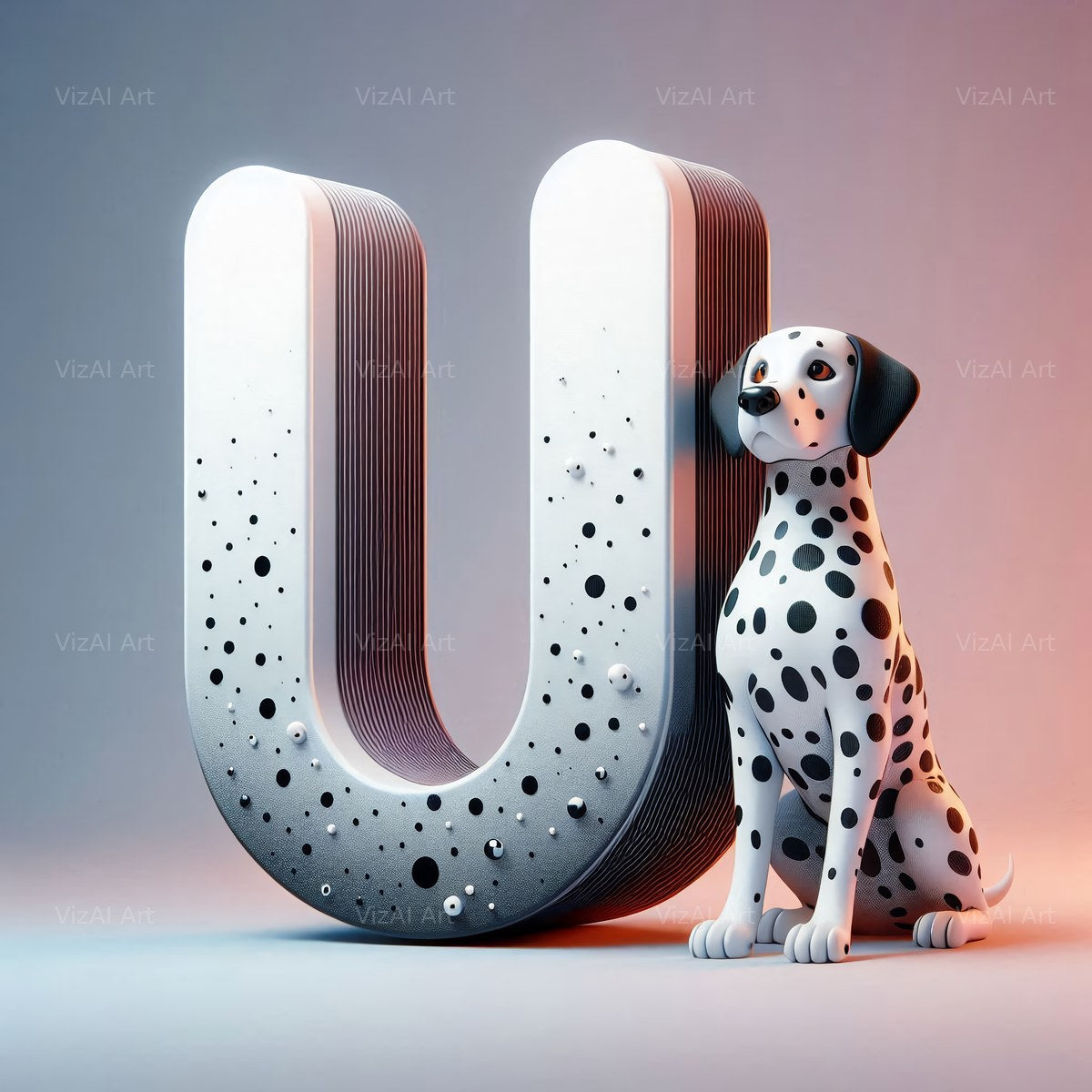 Dalmatian alphabet letter U
