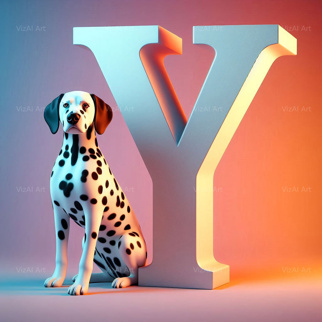 Dalmatian alphabet letter Y