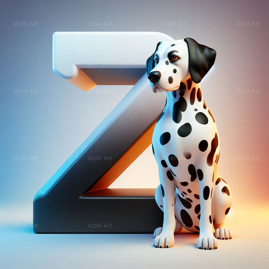 Dalmatian alphabet letter Z