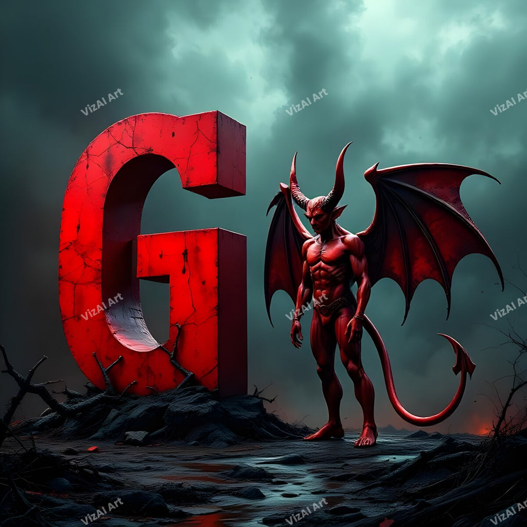 Devil 3 alphabet letter G